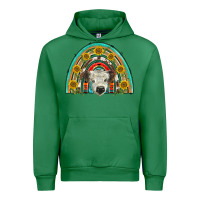 Emerald scottish white calf  rainbow Urban Hoodie - BarkalooDesign