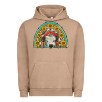 Pigment Burro scottish white calf  rainbow Urban Hoodie - BarkalooDesign