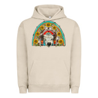 Pigment French Oak scottish white calf  rainbow Urban Hoodie - BarkalooDesign