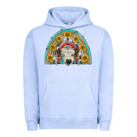 Pigment Grape Ice scottish white calf  rainbow Urban Hoodie - BarkalooDesign