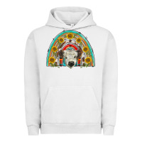 Pigment Lunar Rock scottish white calf  rainbow Urban Hoodie - BarkalooDesign