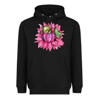 Black sunflower pumpkin breast cancer Heavyweight Hoodie - Zillion Design Studio