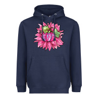 Navy sunflower pumpkin breast cancer Heavyweight Hoodie - Zillion Design Studio