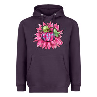 Plum sunflower pumpkin breast cancer Heavyweight Hoodie - Zillion Design Studio