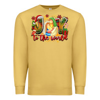 Antique Gold joy to the world Premium Sweatshirt - texasbilliewilder