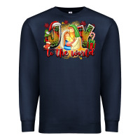 Navy joy to the world Premium Sweatshirt - texasbilliewilder