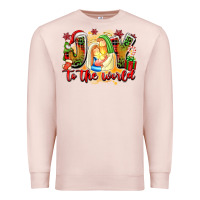 Pale Pink joy to the world Premium Sweatshirt - texasbilliewilder