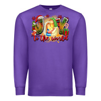 Purple joy to the world Premium Sweatshirt - texasbilliewilder