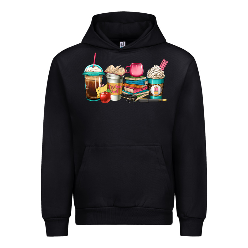 Teacher Fuel Coffee Cups Urban Hoodie by Jasminsmagicworld | Teevron