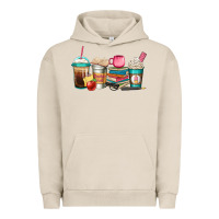 Pigment French Oak teacher fuel coffee cups Urban Hoodie - Jasminsmagicworld