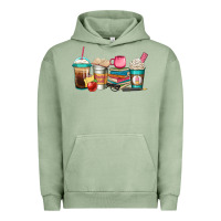 Pigment Oil Green teacher fuel coffee cups Urban Hoodie - Jasminsmagicworld