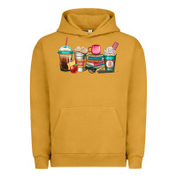 Pigment Peanut Butter teacher fuel coffee cups Urban Hoodie - Jasminsmagicworld