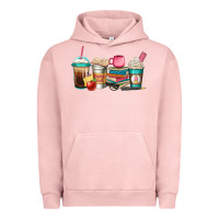 Pigment Salmon teacher fuel coffee cups Urban Hoodie - Jasminsmagicworld