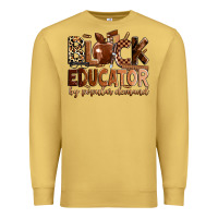 Antique Gold Black educator by popular demand Premium Sweatshirt - Zillion Design Studio