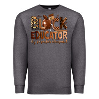 Charcoal Heather Black educator by popular demand Premium Sweatshirt - Zillion Design Studio