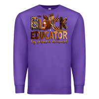Purple Black educator by popular demand Premium Sweatshirt - Zillion Design Studio