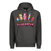 Charcoal Heather yummy Premium Hoodie - AdoDesignShop