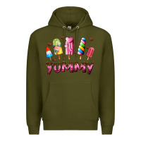 Army Green yummy Premium Hoodie - AdoDesignShop