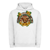 Pigment Lunar Rock scottish calf sunflowers rainbow Urban Hoodie - BarkalooDesign