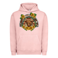 Pigment Salmon scottish calf sunflowers rainbow Urban Hoodie - BarkalooDesign