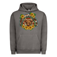 Pigment Tornado scottish calf sunflowers rainbow Urban Hoodie - BarkalooDesign