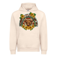Sandshell scottish calf sunflowers rainbow Urban Hoodie - BarkalooDesign