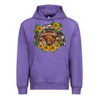 Tulip scottish calf sunflowers rainbow Urban Hoodie - BarkalooDesign
