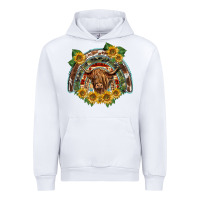 White scottish calf sunflowers rainbow Urban Hoodie - BarkalooDesign