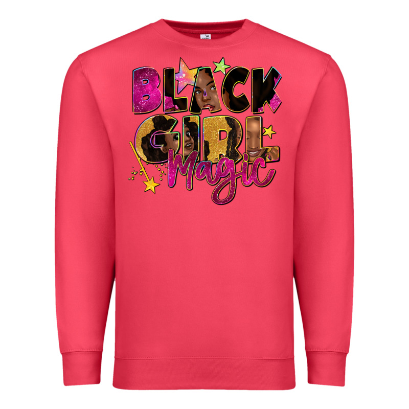Black Girl Magic Premium Sweatshirt by Zillion Design Studio | Teevron