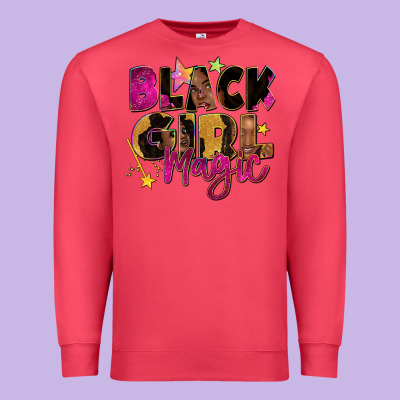 Black Girl Magic Premium Sweatshirt Designed By Zillion Design Studio