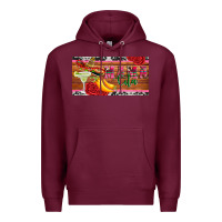 Burgundy mama cita license plate template Premium Hoodie - Artiststas