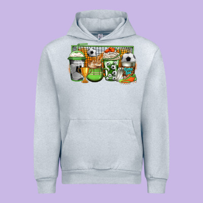 Soccer Coffee Urban Hoodie Designed By Jasminsmagicworld