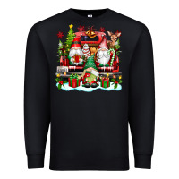 Black christmas gnome truck Premium Sweatshirt - texasbilliewilder