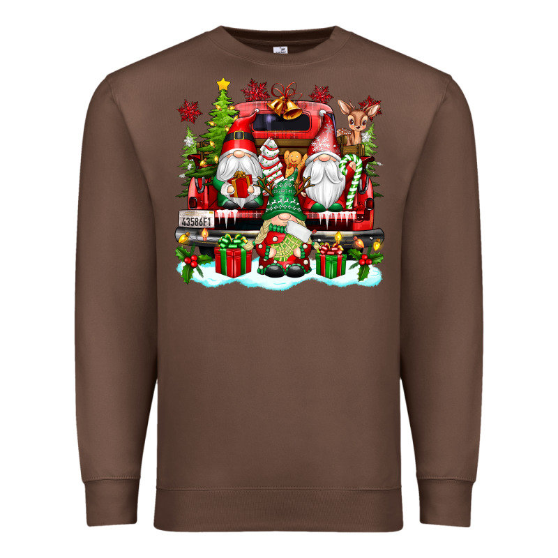 Christmas Gnome Truck Premium Sweatshirt by texasbilliewilder | Teevron