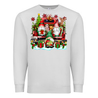 Dove Grey christmas gnome truck Premium Sweatshirt - texasbilliewilder