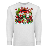 Oatmeal Heather christmas gnome truck Premium Sweatshirt - texasbilliewilder