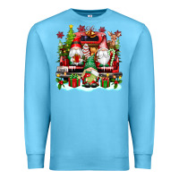 Ocean Blue christmas gnome truck Premium Sweatshirt - texasbilliewilder