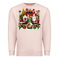 Pale Pink christmas gnome truck Premium Sweatshirt - texasbilliewilder