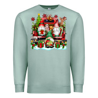Seafoam christmas gnome truck Premium Sweatshirt - texasbilliewilder
