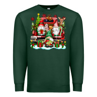 Sports Green christmas gnome truck Premium Sweatshirt - texasbilliewilder