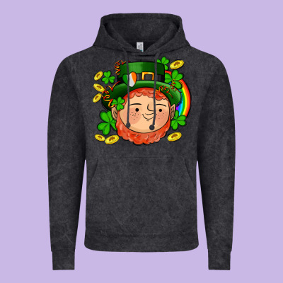 St Patricks Elf Vintage Hoodie Designed By Adodesignshop