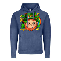 Vintage Denim st patricks elf Vintage Hoodie - AdoDesignShop