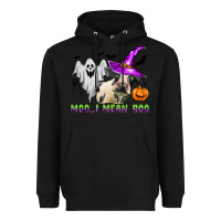 Black moo i mean boo Heavyweight Hoodie - Zillion Design Studio