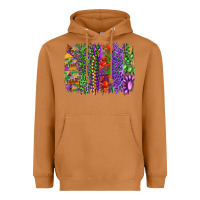Meerkat mardi gras brush strokes king cake and craw fish Heavyweight Hoodie - RanaPortraitStore