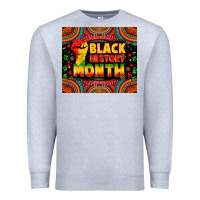 Heather Grey Black History Month Premium Sweatshirt - Zillion Design Studio