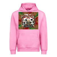 Fuchsia Pink merry Christmas heifer Urban Hoodie - Jasminsmagicworld