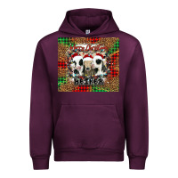 Mauve Wine merry Christmas heifer Urban Hoodie - Jasminsmagicworld