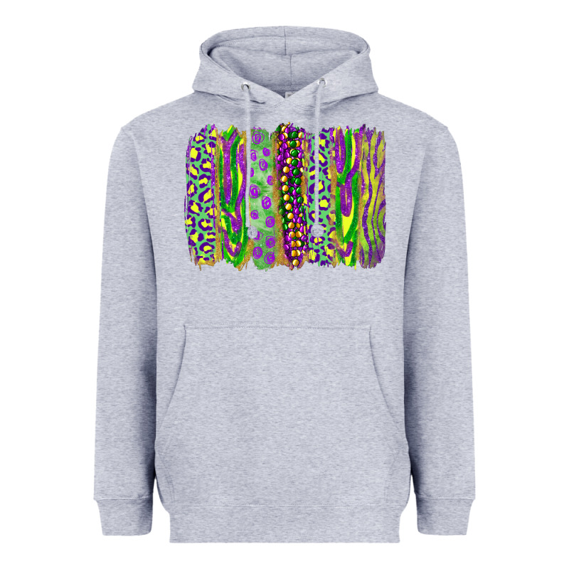 Mardi Gras Brush Stroke Heavyweight Hoodie by RanaPortraitStore | Teevron