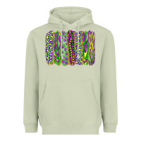 Matcha mardi gras brush stroke Heavyweight Hoodie - RanaPortraitStore