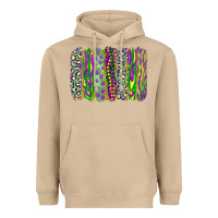 Mushroom mardi gras brush stroke Heavyweight Hoodie - RanaPortraitStore
